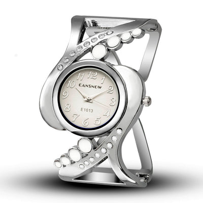 Bangle wristwatch quartz crystal luxury fashion female watches