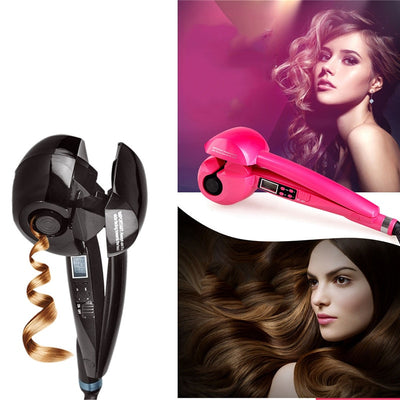 LCD Screen Automatic Curling Heating Hair Care Styling Tools Ceramic