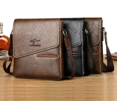 Fashion Man Leather Messenger Bag  Cross Body Shoulder Business Bags For Men