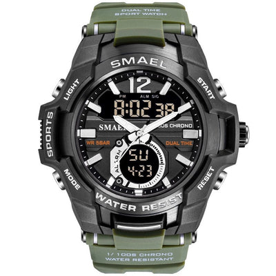 Men's Sports Watches  Waterproof 50M Quartz Digital Military Army Clock