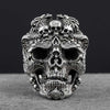 925 Sterling Silver Skull rings for man  Vintage  fashion jewelry