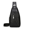 Men's Large Capacity Chest Sling Bag Travel Hiking Cross Body Messenger Shoulder bags Solid Men Leather Bag