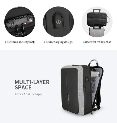 USB Recharging Men Backpack