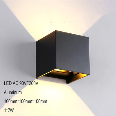 MODERN ALUMINUM LED WALL LIGHT SCONCE OUTDOOR STAIR BATHROOM GARDEN PORCH BEDROOM MIRROR LAMP